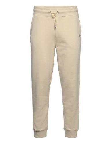 Reg Shield Sweatpants Bottoms Sweatpants Beige GANT