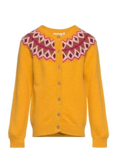 Sgmira Knit Cardigan Tops Knitwear Cardigans Yellow Soft Gallery