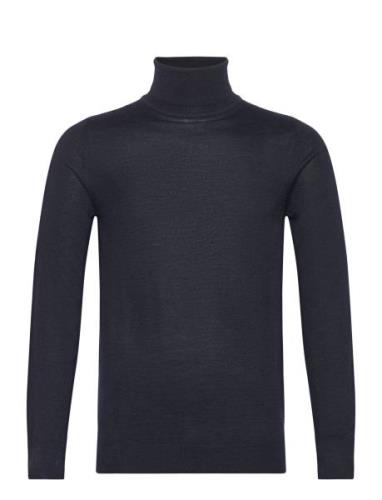 Bs Saturn Regular Fit Knitwear Tops Knitwear Turtlenecks Navy Bruun & ...