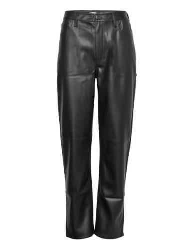 Tjw Julie Pleather Pant Bottoms Trousers Leather Leggings-Bukser Black...