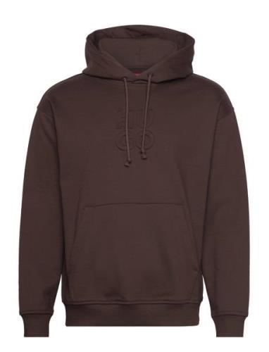 Dokras Designers Sweat-shirts & Hoodies Hoodies Brown HUGO