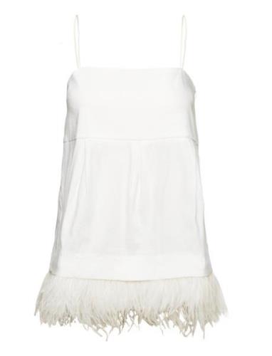 Gia Top Stretch Linen Tops Blouses Sleeveless White Naja Lauf