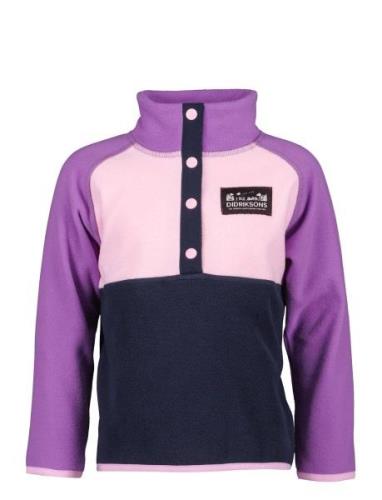 Monte Kids Half Bu 3 Sport Fleece Outerwear Fleece Jackets Purple Didr...