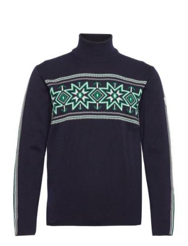 Tindefjell Masc Sweater Tops Knitwear Turtlenecks Navy Dale Of Norway