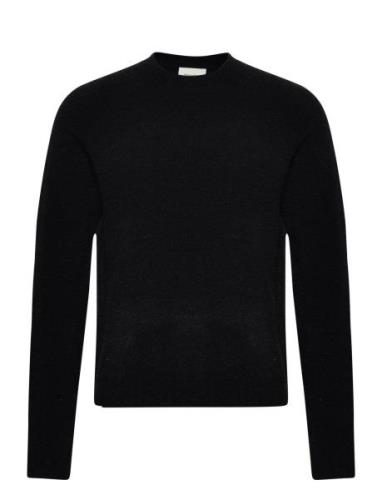 Cohen Boucle Crew Designers Knitwear Round Necks Black HOLZWEILER