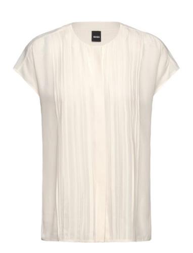 Berita Tops Blouses Sleeveless Cream BOSS