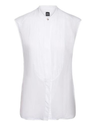 Betarni1 Tops Blouses Sleeveless White BOSS