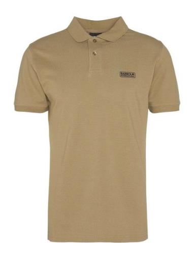 B.intl Essential Polo Designers Polos Short-sleeved Khaki Green Barbou...