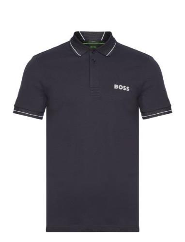 Paule 1 Sport Polos Short-sleeved Navy BOSS