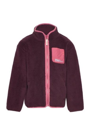 Gleely Fleece Jacket K Sport Fleece Outerwear Fleece Jackets Burgundy ...