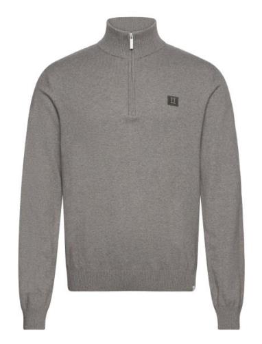 Elias Patch Cashton Half-Zip Knit Tops Knitwear Half Zip Jumpers Navy ...