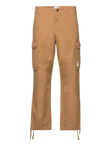 Tap Cargo Pants Bottoms Trousers Cargo Pants Beige Fat Moose