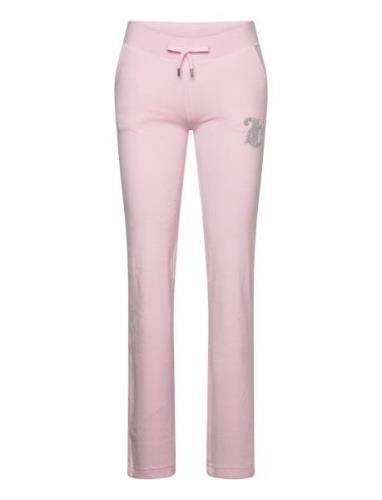 Caviar Bead Western Diamante Del Ray Pant Bottoms Sweatpants Pink Juic...