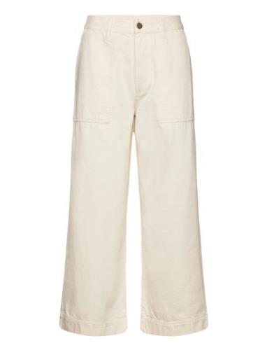 Barbour Southp Crop Je - Ecru - 12 Bottoms Trousers Cargo Pants Cream ...