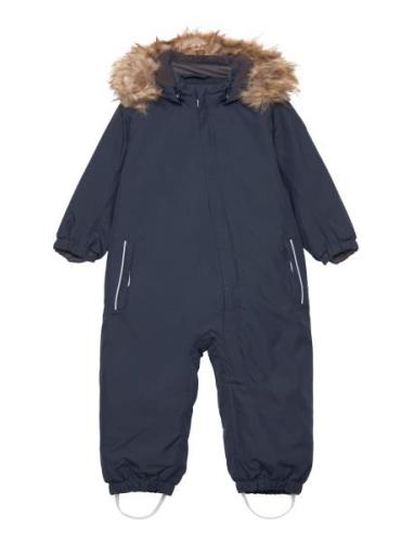 Coverall W. Fake Fur Outerwear Coveralls Snow-ski Coveralls & Sets Nav...