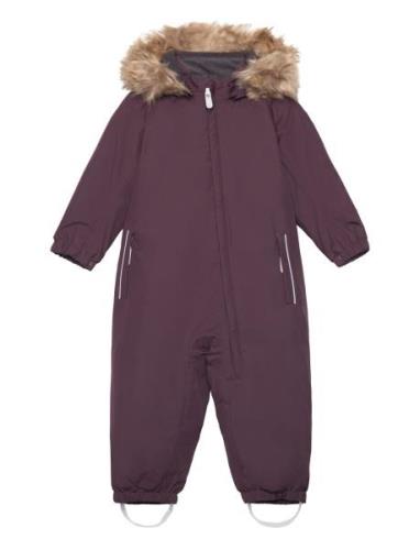 Coverall W. Fake Fur Outerwear Coveralls Snow-ski Coveralls & Sets Pur...