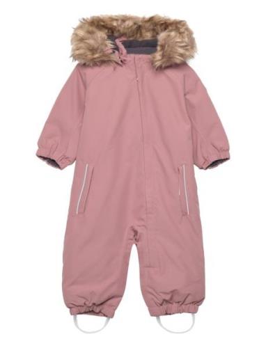 Coverall W. Fake Fur Outerwear Coveralls Snow-ski Coveralls & Sets Pin...