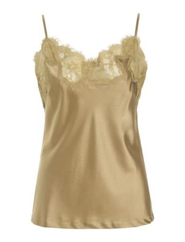 Verina Tops Blouses Sleeveless Gold Dea Kudibal