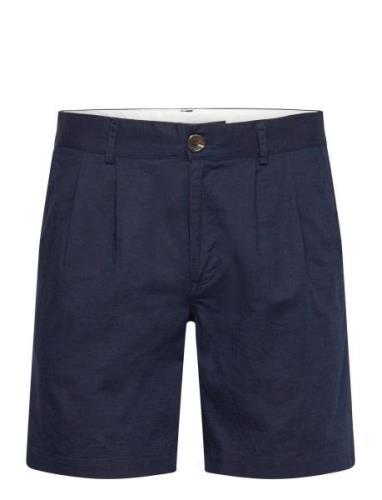 Linowbbgermain Shorts Bottoms Shorts Chinos Shorts Navy Bruuns Bazaar