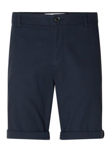 Slhslim-Luton Flex Shorts Noos Bottoms Shorts Chinos Shorts Blue Selec...