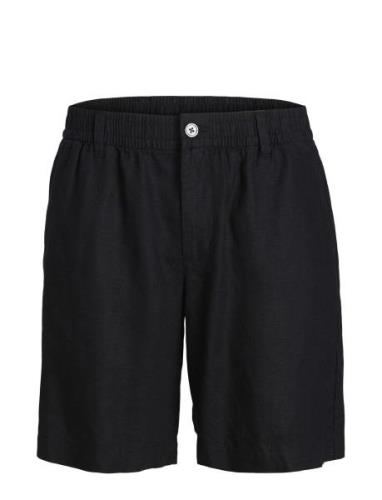 Jpstbill Jjlawrence Linen Short Ln Bottoms Shorts Casual Black Jack & ...