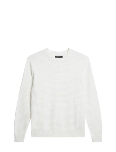 Archer Structure Sweater Designers Knitwear Round Necks White J. Linde...