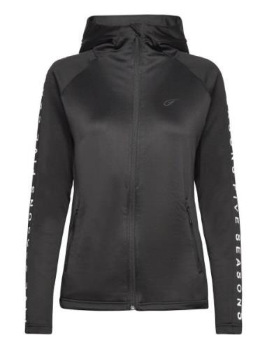 Jasna Jkt W Sport Sweat-shirts & Hoodies Hoodies Black Five Seasons