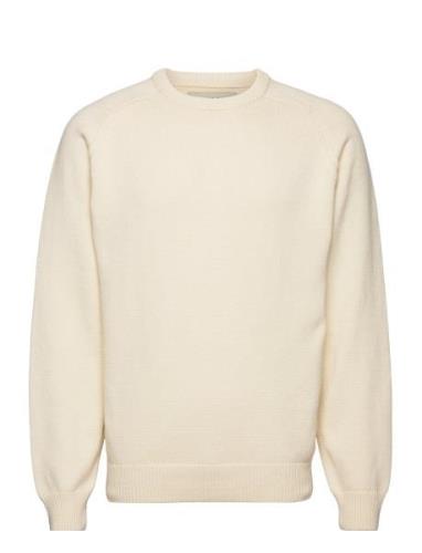 Knit Sweater-Cream Designers Knitwear Round Necks Cream Taikan