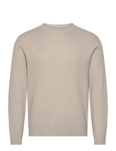 Sagabin Sweater 10490 Designers Knitwear Round Necks Beige Samsøe Sams...