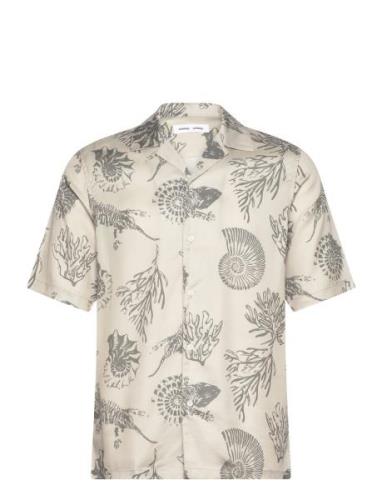 Saoscar Ax Shirt 10527 Designers Shirts Short-sleeved Cream Samsøe Sam...