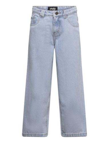 Aiden Bottoms Jeans Wide Jeans Blue Molo