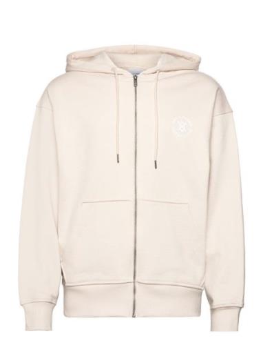 Circle Zip Hoodie Designers Sweat-shirts & Hoodies Hoodies Cream Daily...