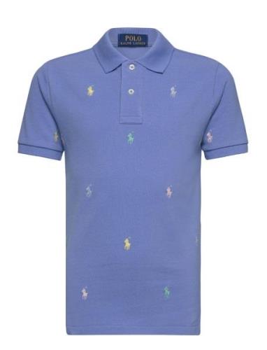 Polo Pony Cotton Mesh Polo Shirt Tops T-shirts Polo Shirts Short-sleev...