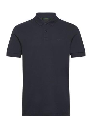 Pio 1 Sport Polos Short-sleeved Navy BOSS