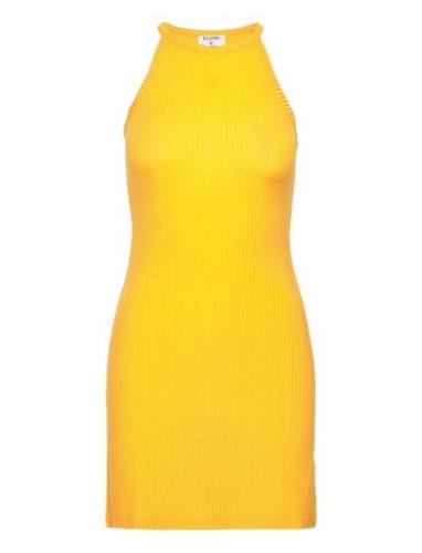 High Neck Tank Dress Designers Short Dress Yellow Filippa K