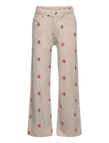 Tnjuana Wide Jeans Bottoms Jeans Wide Jeans Cream The New