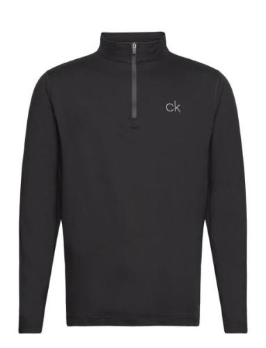 Newport Half Zip Sport Sweat-shirts & Hoodies Fleeces & Midlayers Blac...