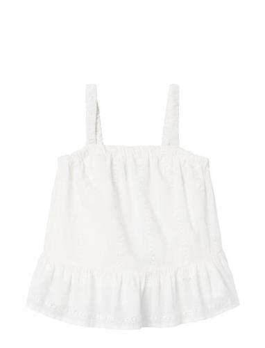 Nkfhinku Strap Top Tops T-shirts Sleeveless White Name It