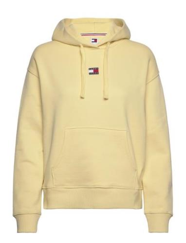 Tjw Bxy Badge Hoodie Tops Sweat-shirts & Hoodies Hoodies Yellow Tommy ...