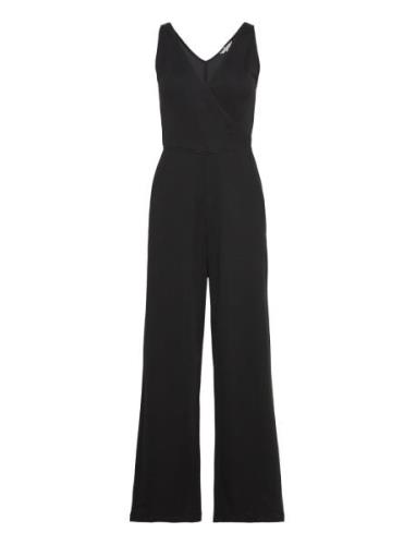 Wrap Detail Jumpsuit Sleeveless Bottoms Jumpsuits Black Tommy Hilfiger