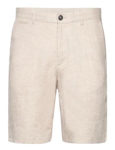 Slim-Fit 100% Linen Bermuda Shorts Bottoms Shorts Casual Beige Mango