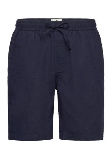 Aklt James Cot/Linen Ela Shorts Bottoms Shorts Casual Blue Anerkjendt