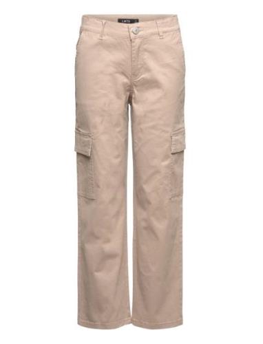 Nlntalse Twi Straight Cargo Pant Noos Bottoms Beige LMTD