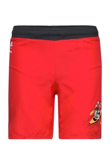 Adidas Disney Mickey & Friends Swim Short Sport Swimshorts Red Adidas ...