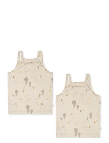 Esta Strap Top 2-Pack Tops T-shirts Sleeveless Cream That's Mine