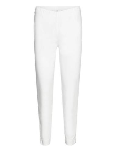 Mapoppy Cropped Bottoms Trousers Slim Fit Trousers Cream Masai