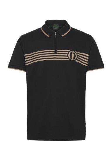 Pariq The Open Sport Polos Short-sleeved Black BOSS