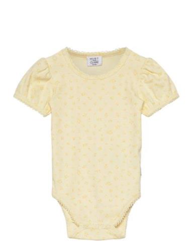 Bitt -Bodysuit Bodies Short-sleeved Yellow Hust & Claire