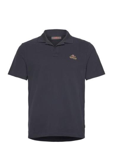 Resort Piqué Shirt Designers Polos Short-sleeved Navy Morris