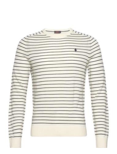 Merino Ck Designers Knitwear Round Necks White Morris